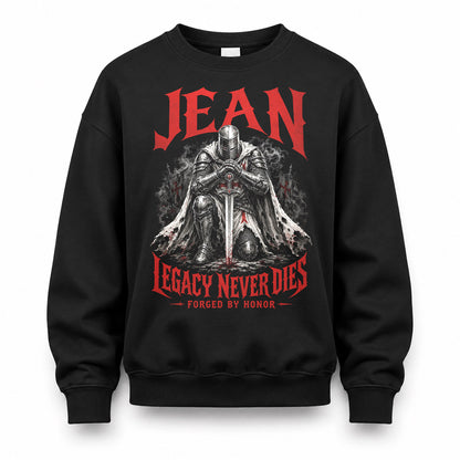 JEAN HS90-K04-109 - NAME Legacy Never Dies Forged By Honor Personalized Knight