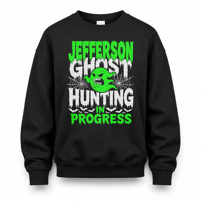 JEFFERSON HW22-K06-109 - NAME Ghost Hunting In Progress Personalized Halloween Shirt