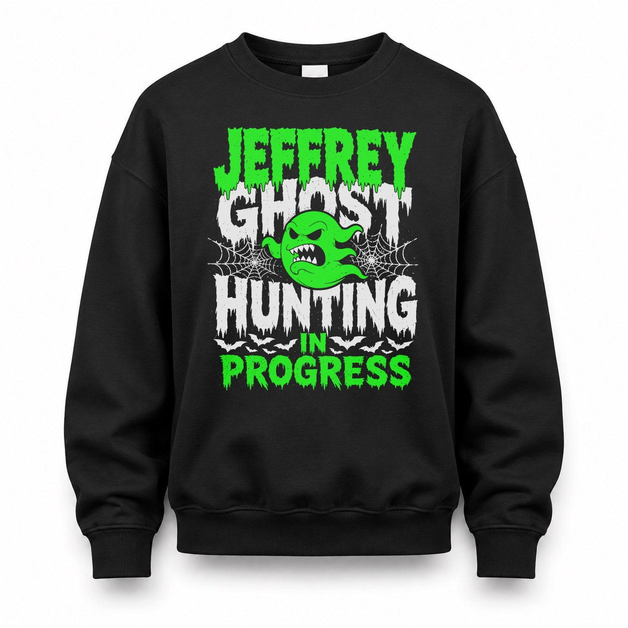 JEFFREY HW22-K06-109 - NAME Ghost Hunting In Progress Personalized Halloween Shirt