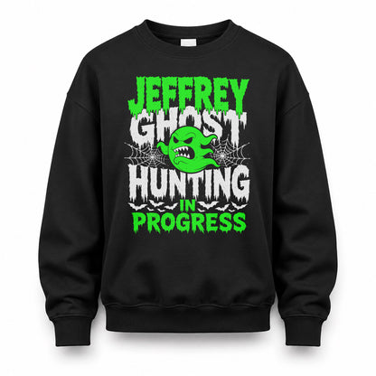 JEFFREY HW22-K06-109 - NAME Ghost Hunting In Progress Personalized Halloween Shirt