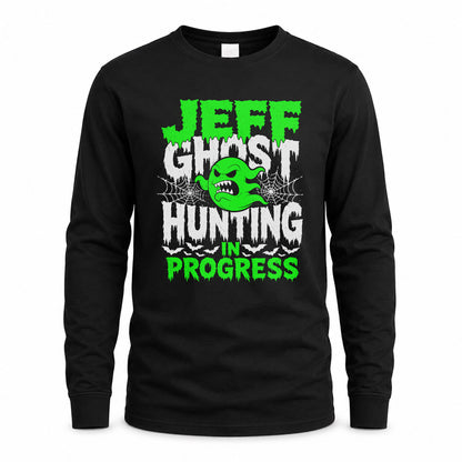 JEFF HW22-K06-109 - NAME Ghost Hunting In Progress Personalized Halloween Shirt