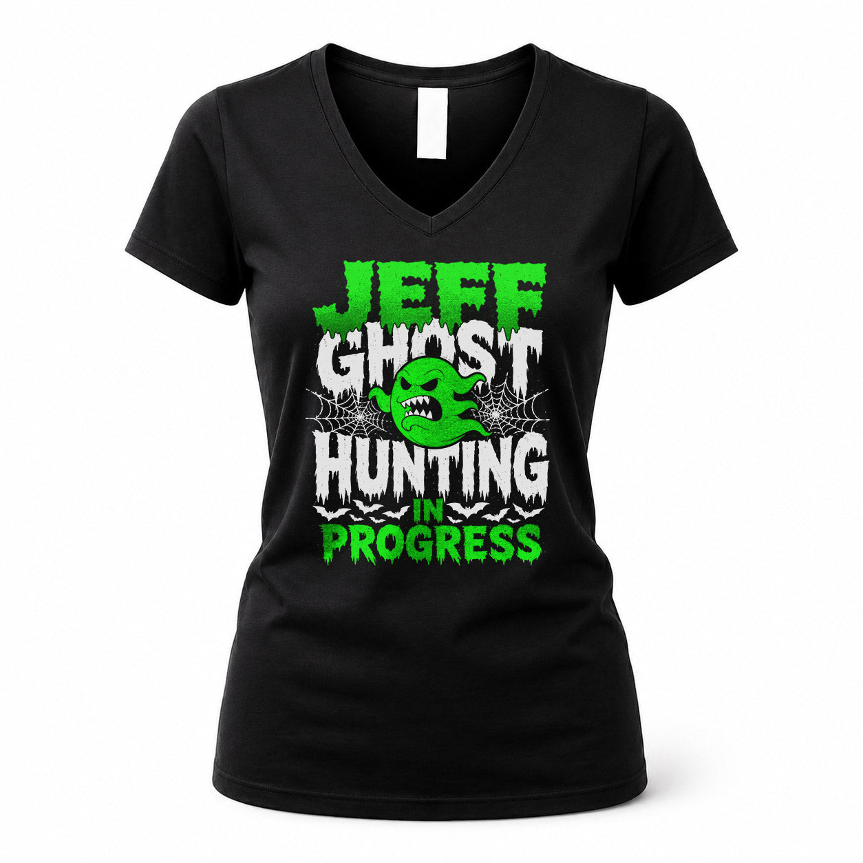 JEFF HW22-K06-109 - NAME Ghost Hunting In Progress Personalized Halloween Shirt