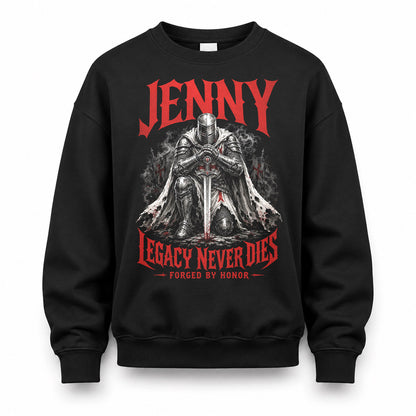 JENNY HS90-K04-109 - NAME Legacy Never Dies Forged By Honor Personalized Knight