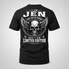 JEN P01-K24-229 – Personalized Skull Graphic Apparel “I Am NAME I May Not Be Perfect But I Am Limited Edition”