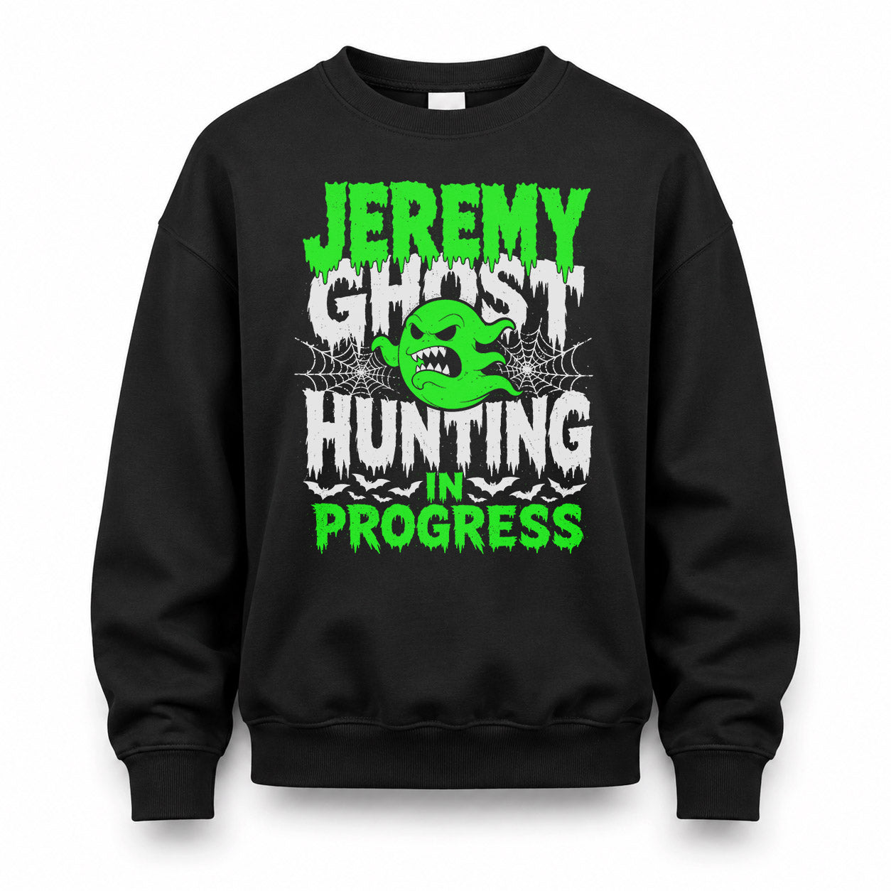 JEREMY HW22-K06-109 - NAME Ghost Hunting In Progress Personalized Halloween Shirt