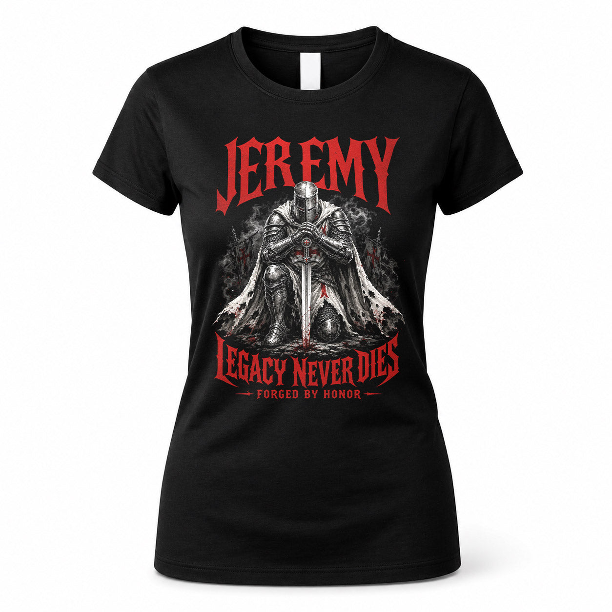 JEREMY HS90-K04-109 - NAME Legacy Never Dies Forged By Honor Personalized Knight