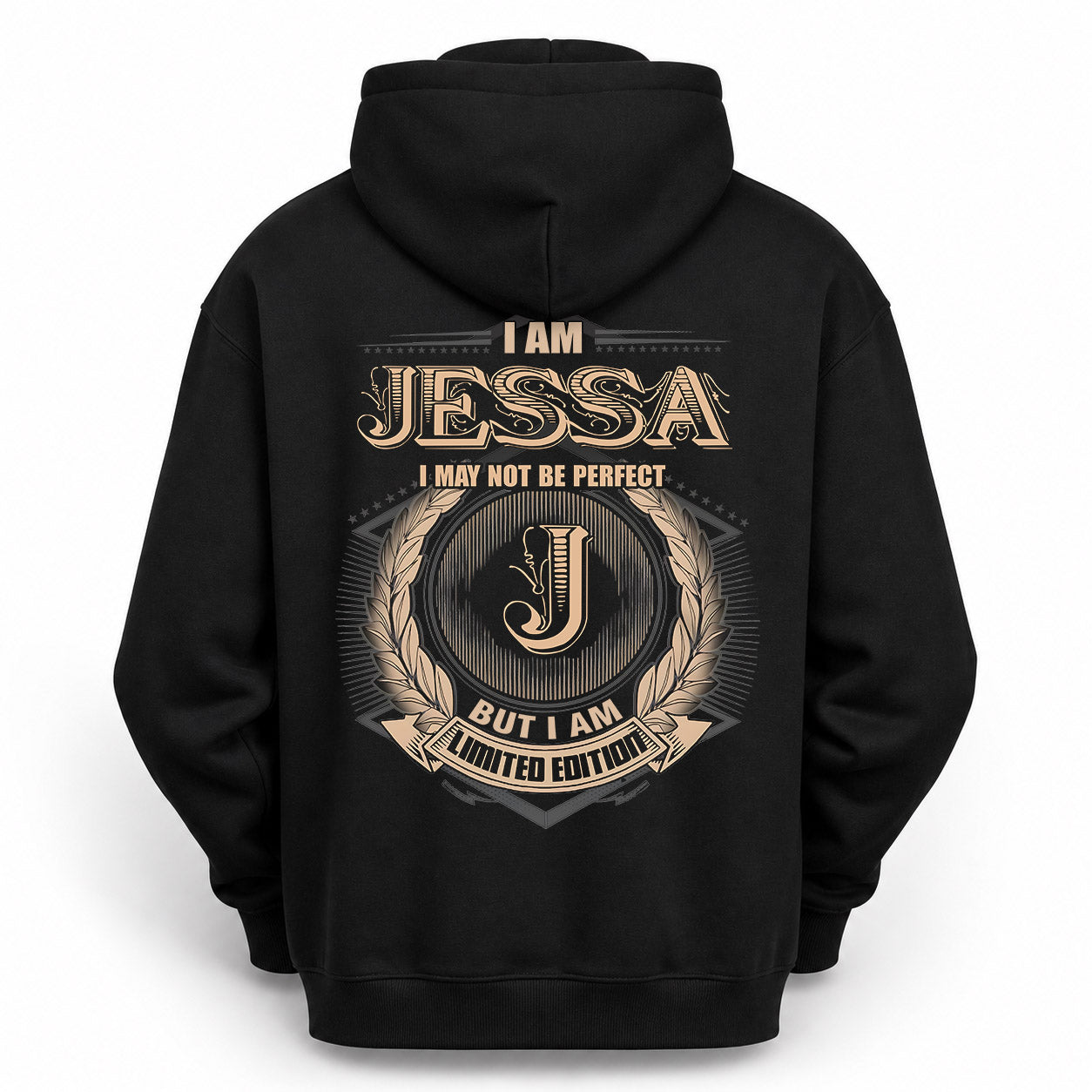 JESSA PH55-T25-Personalized Name Quote Apparel “I Am NAME May Not Be Perfect But I Am Limited Edition”