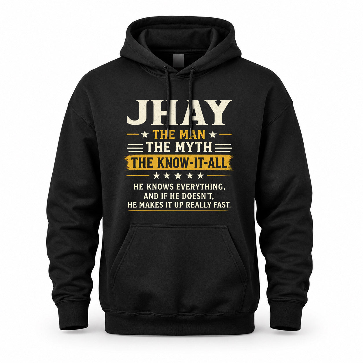 JHAY TM90-K04-125 - NAME Legendary Know-It-All Personalized Funny Shirt