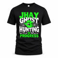 JHAY HW22-K06-109 - NAME Ghost Hunting In Progress Personalized Halloween Shirt