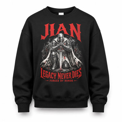 JIAN HS90-K04-109 - NAME Legacy Never Dies Forged By Honor Personalized Knight