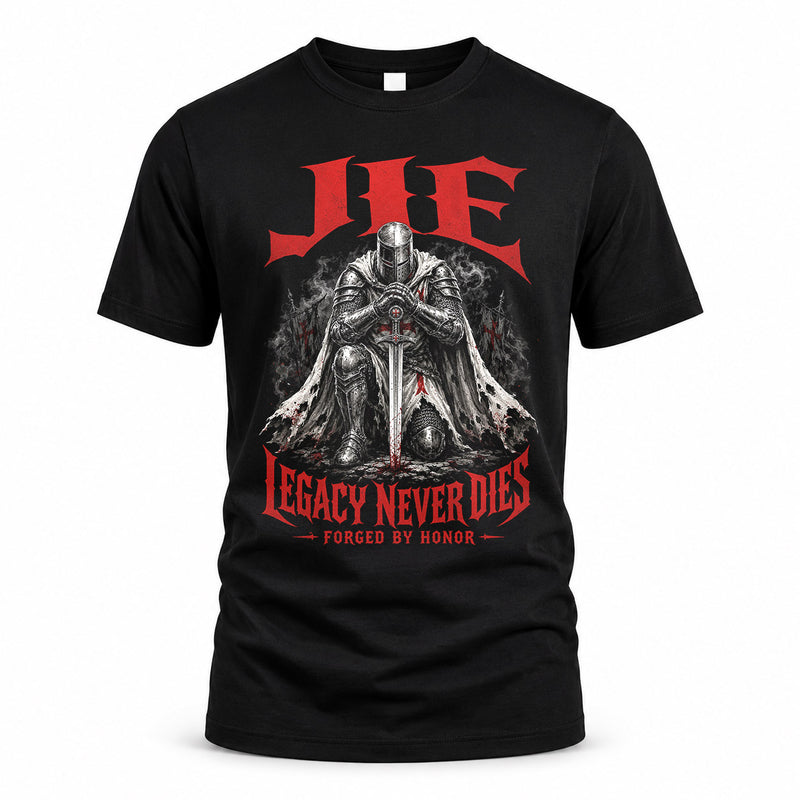 JIE HS90-K04-109 - NAME Legacy Never Dies Forged By Honor Personalized Knight