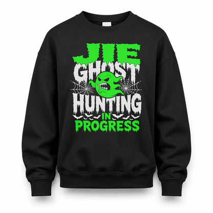 JIE HW22-K06-109 - NAME Ghost Hunting In Progress Personalized Halloween Shirt