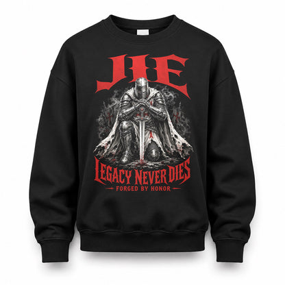 JIE HS90-K04-109 - NAME Legacy Never Dies Forged By Honor Personalized Knight