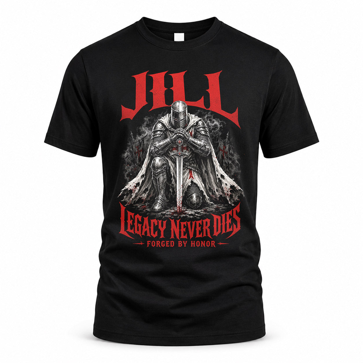 JILL HS90-K04-109 - NAME Legacy Never Dies Forged By Honor Personalized Knight