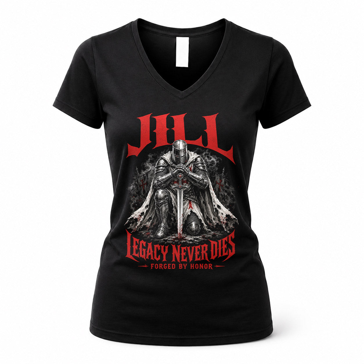JILL HS90-K04-109 - NAME Legacy Never Dies Forged By Honor Personalized Knight