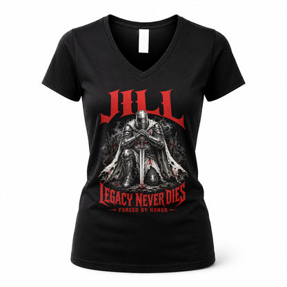 JILL HS90-K04-109 - NAME Legacy Never Dies Forged By Honor Personalized Knight