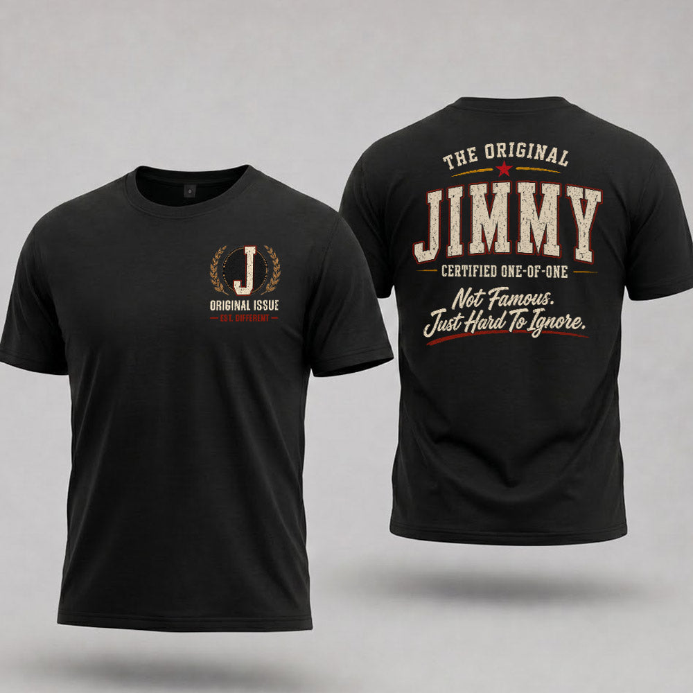 JIMMY W68-F2-168 – Personalized Original Issue Apparel “The Original NAME Certified One-of-One"