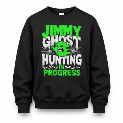 JIMMY HW22-K06-109 - NAME Ghost Hunting In Progress Personalized Halloween Shirt