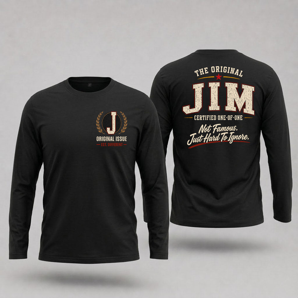 JIM W68-F2-168 – Personalized Original Issue Apparel “The Original NAME Certified One-of-One"
