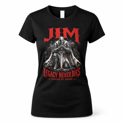 JIM HS90-K04-109 - NAME Legacy Never Dies Forged By Honor Personalized Knight