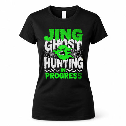 JING HW22-K06-109 - NAME Ghost Hunting In Progress Personalized Halloween Shirt
