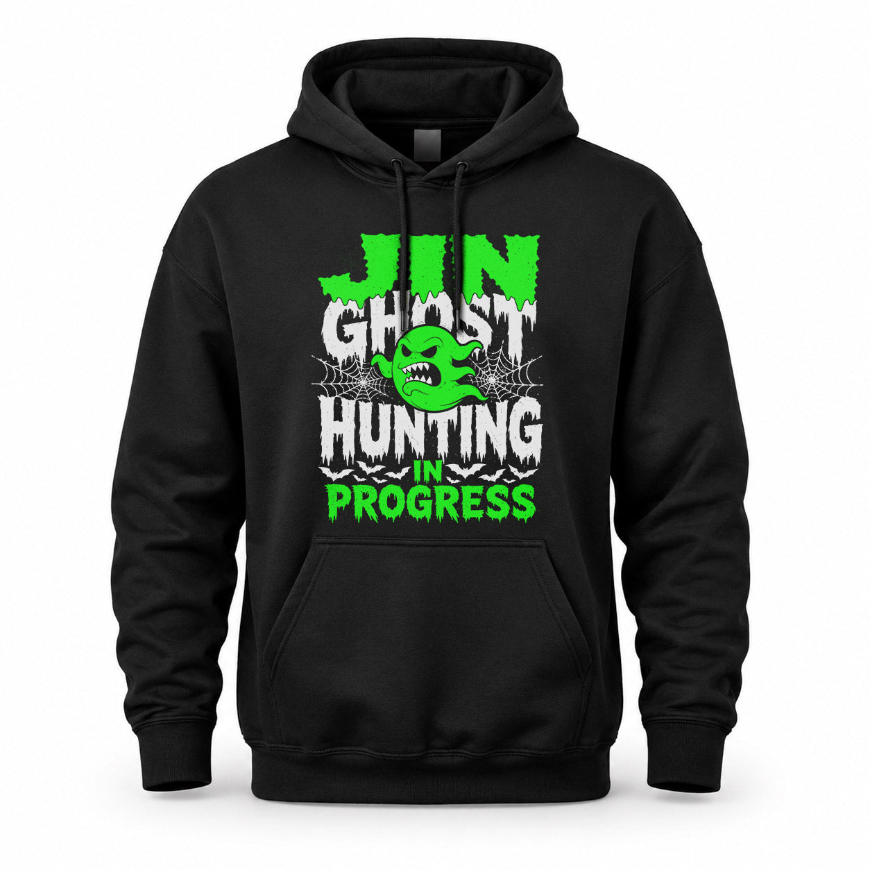 JIN HW22-K06-109 - NAME Ghost Hunting In Progress Personalized Halloween Shirt