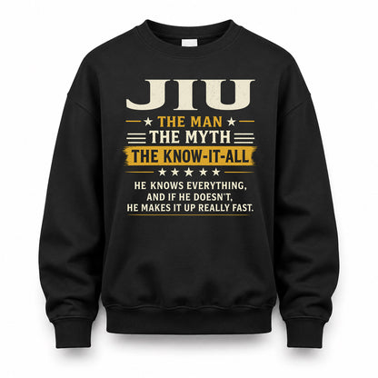 JIU TM90-K04-125 - NAME Legendary Know-It-All Personalized Funny Shirt