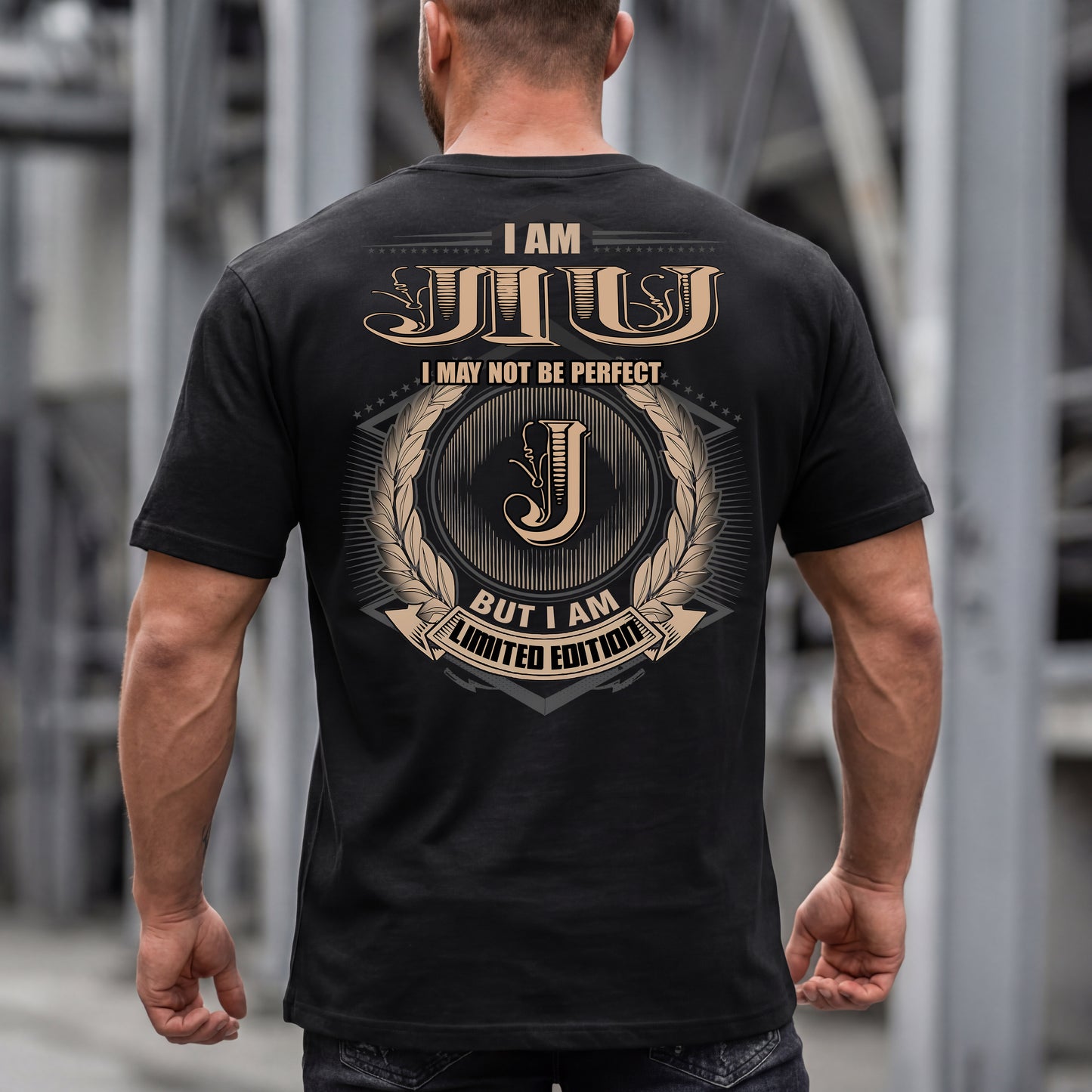 JIU PH55-T25-Personalized Name Quote Apparel “I Am NAME May Not Be Perfect But I Am Limited Edition”