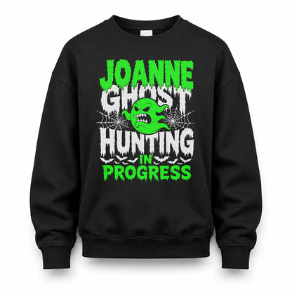 JOANNE HW22-K06-109 - NAME Ghost Hunting In Progress Personalized Halloween Shirt