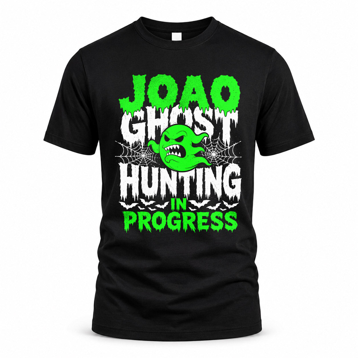 JOAO HW22-K06-109 - NAME Ghost Hunting In Progress Personalized Halloween Shirt