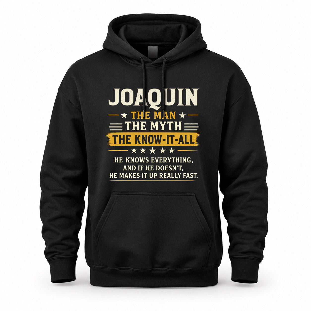 JOAQUIN TM90-K04-125 - NAME Legendary Know-It-All Personalized Funny Shirt