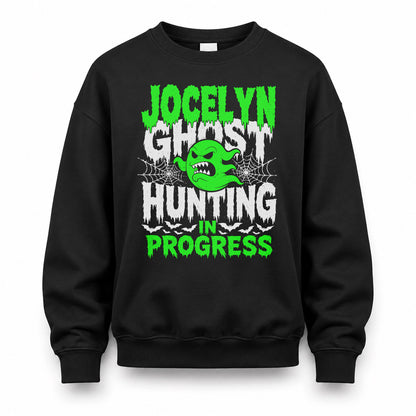 JOCELYN HW22-K06-109 - NAME Ghost Hunting In Progress Personalized Halloween Shirt