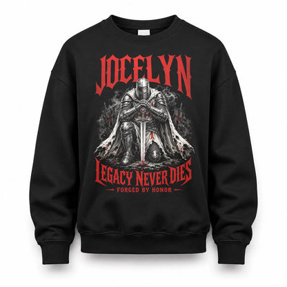 JOCELYN HS90-K04-109 - NAME Legacy Never Dies Forged By Honor Personalized Knight