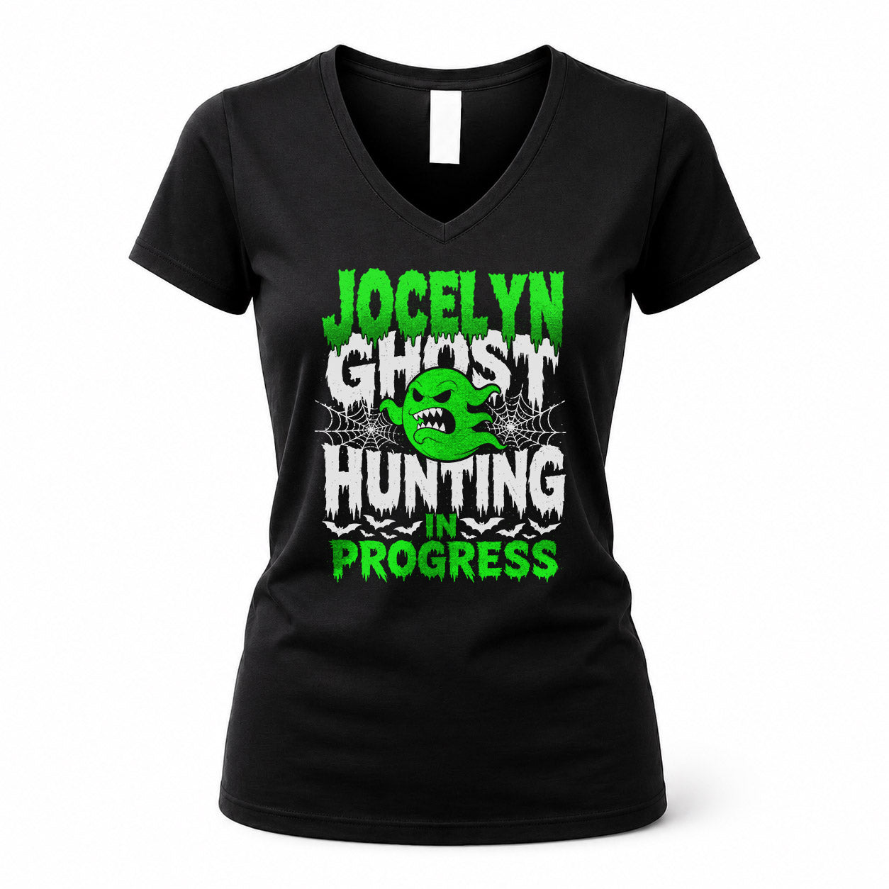 JOCELYN HW22-K06-109 - NAME Ghost Hunting In Progress Personalized Halloween Shirt
