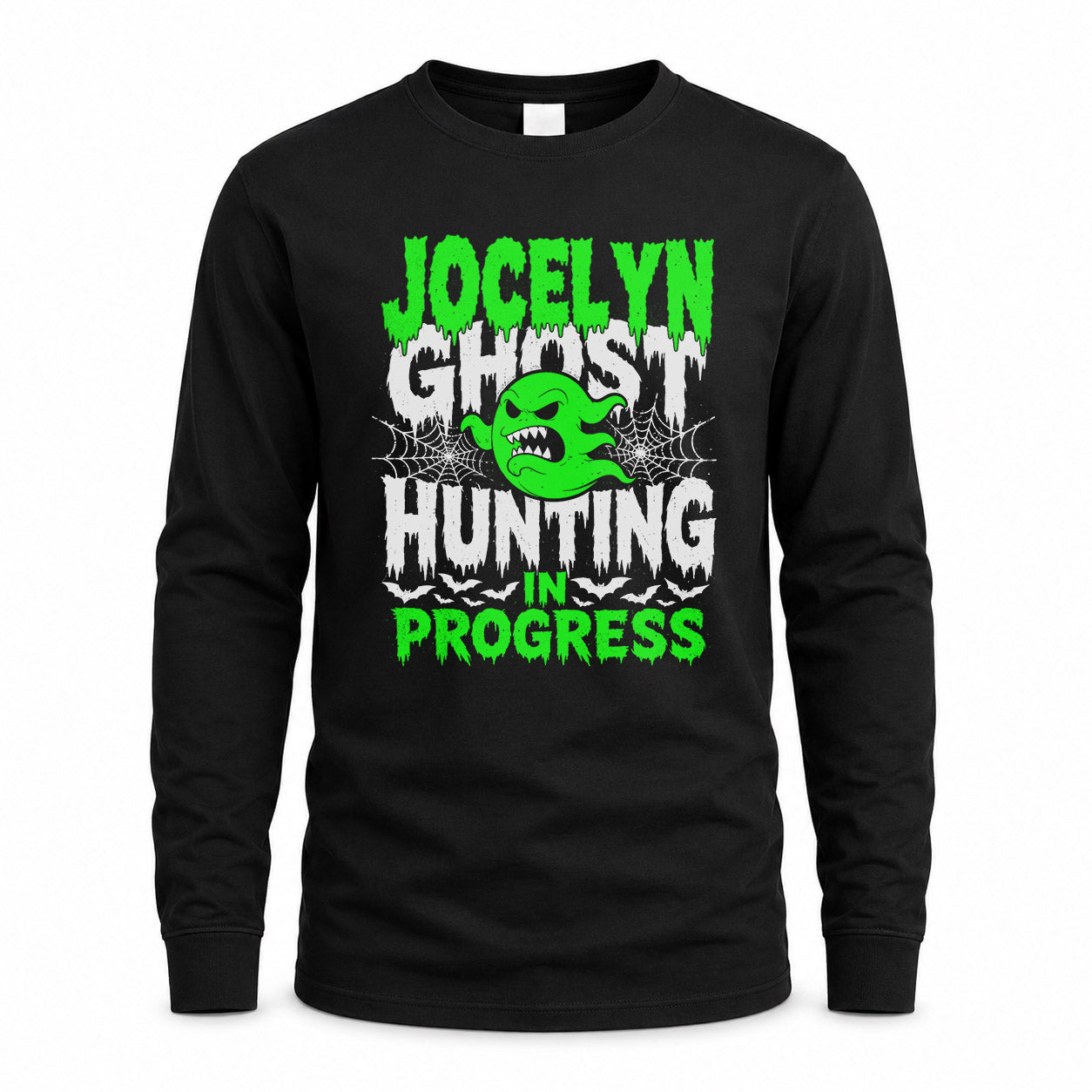 JOCELYN HW22-K06-109 - NAME Ghost Hunting In Progress Personalized Halloween Shirt