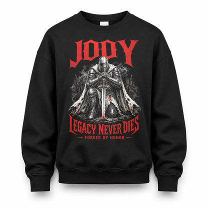JODY HS90-K04-109 - NAME Legacy Never Dies Forged By Honor Personalized Knight