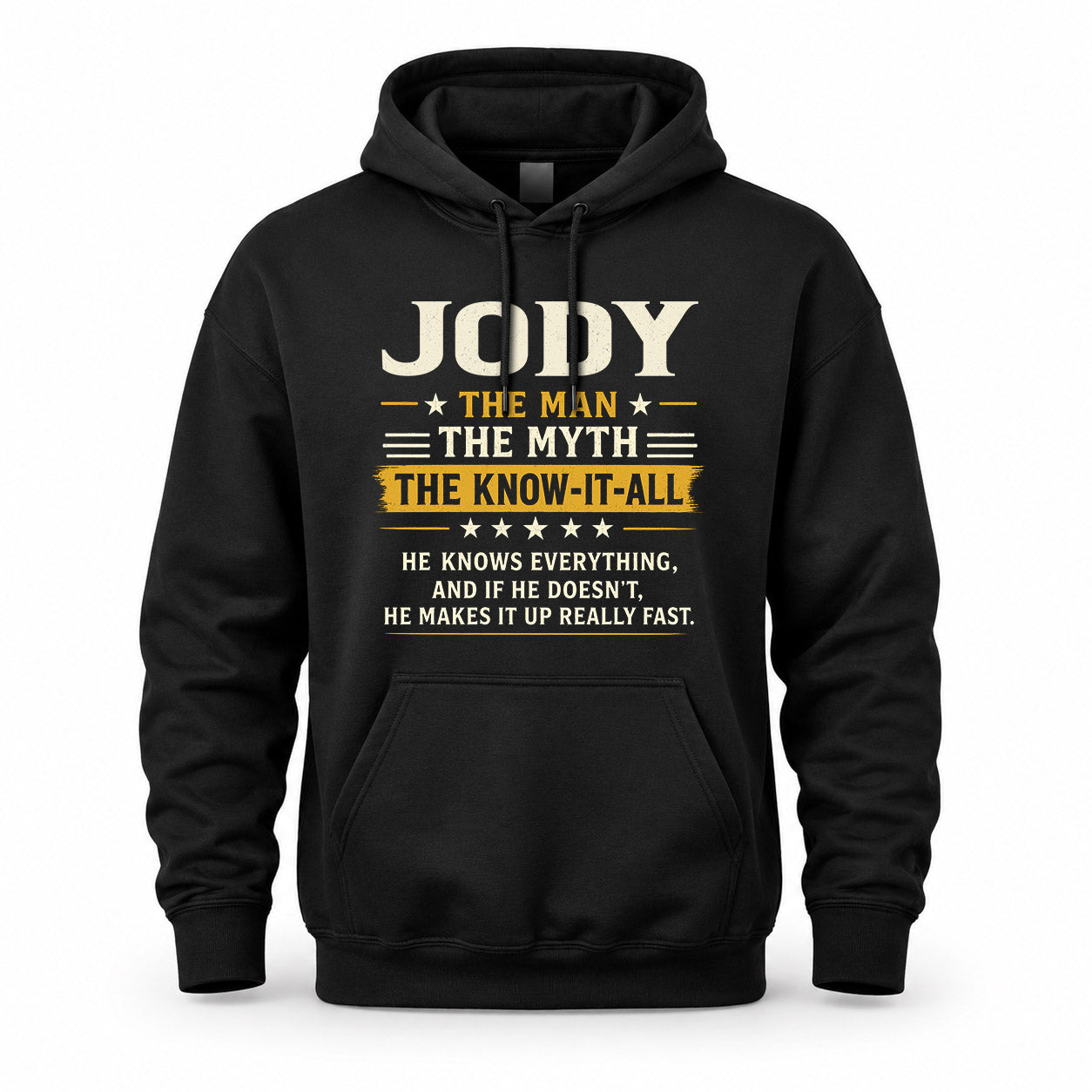JODY TM90-K04-125 - NAME Legendary Know-It-All Personalized Funny Shirt