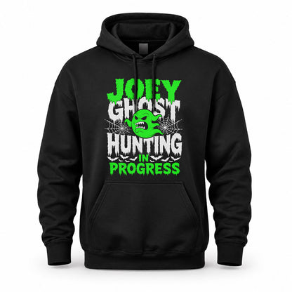 JOEY HW22-K06-109 - NAME Ghost Hunting In Progress Personalized Halloween Shirt