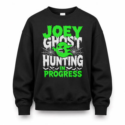 JOEY HW22-K06-109 - NAME Ghost Hunting In Progress Personalized Halloween Shirt
