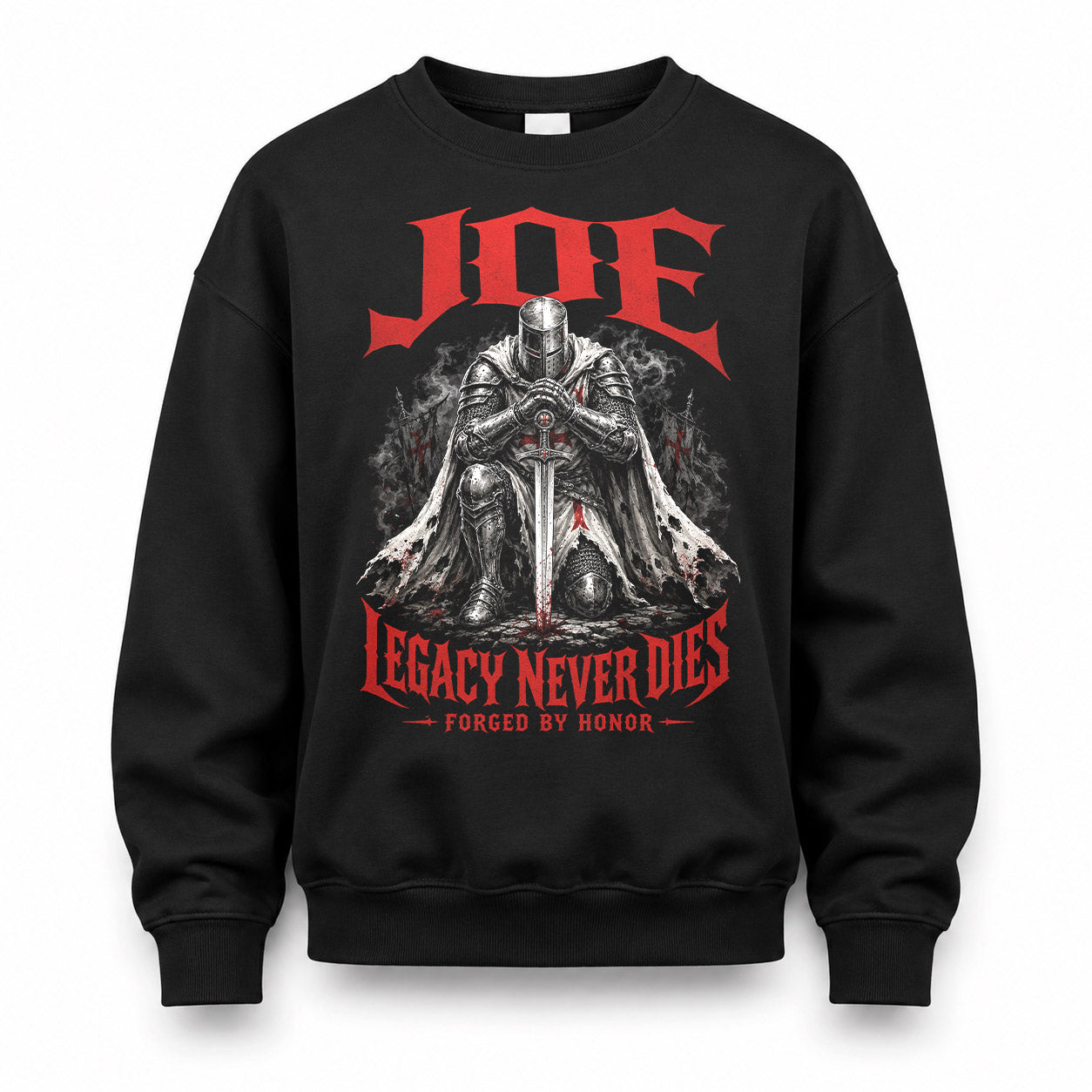 JOE HS90-K04-109 - NAME Legacy Never Dies Forged By Honor Personalized Knight