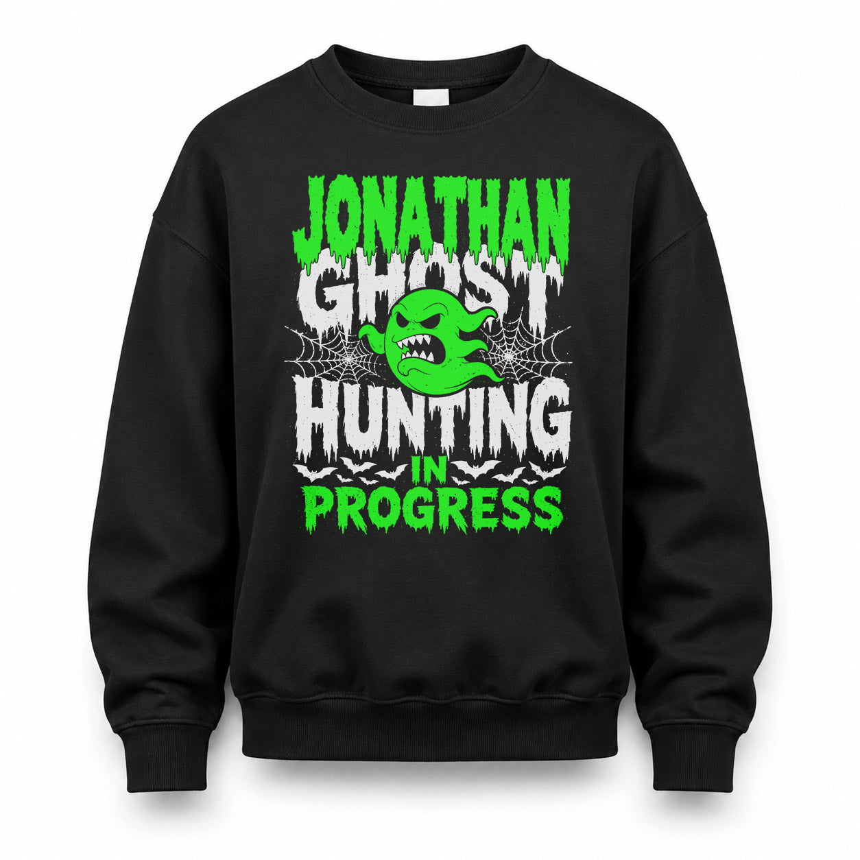JONATHAN HW22-K06-109 - NAME Ghost Hunting In Progress Personalized Halloween Shirt