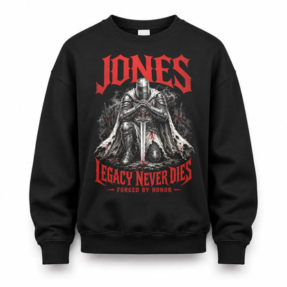 JONES HS90-K04-109 - NAME Legacy Never Dies Forged By Honor Personalized Knight