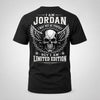 JORDAN P01-K24-229 – Personalized Skull Graphic Apparel “I Am NAME I May Not Be Perfect But I Am Limited Edition”