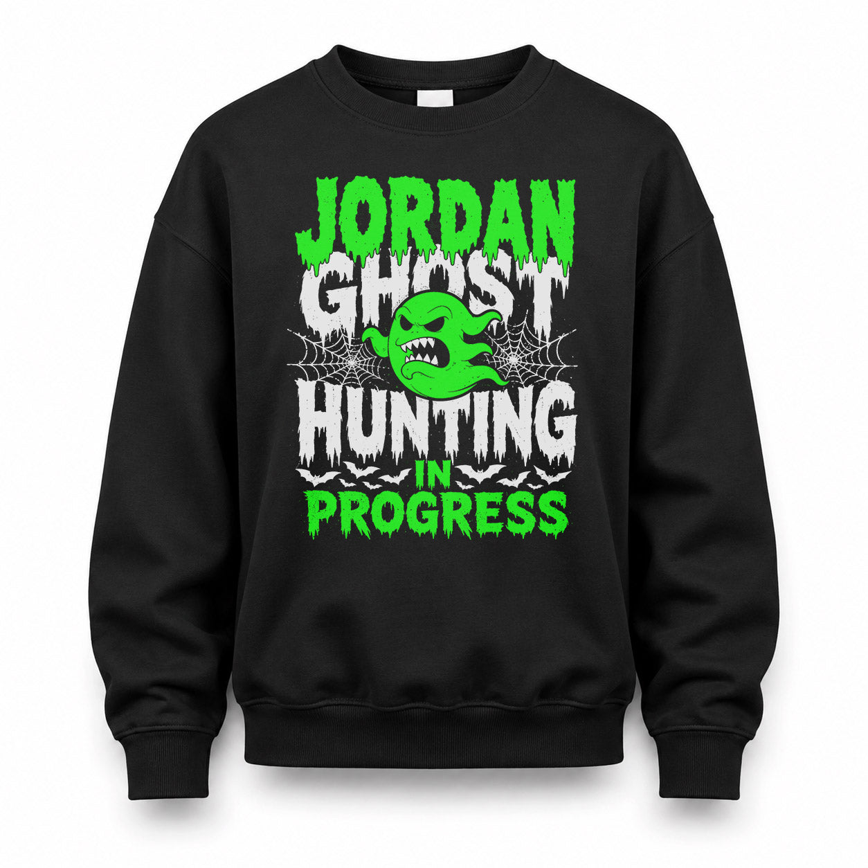 JORDAN HW22-K06-109 - NAME Ghost Hunting In Progress Personalized Halloween Shirt
