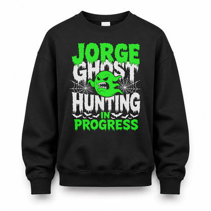 JORGE HW22-K06-109 - NAME Ghost Hunting In Progress Personalized Halloween Shirt