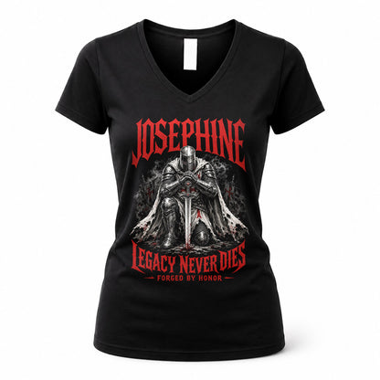 JOSEPHINE HS90-K04-109 - NAME Legacy Never Dies Forged By Honor Personalized Knight