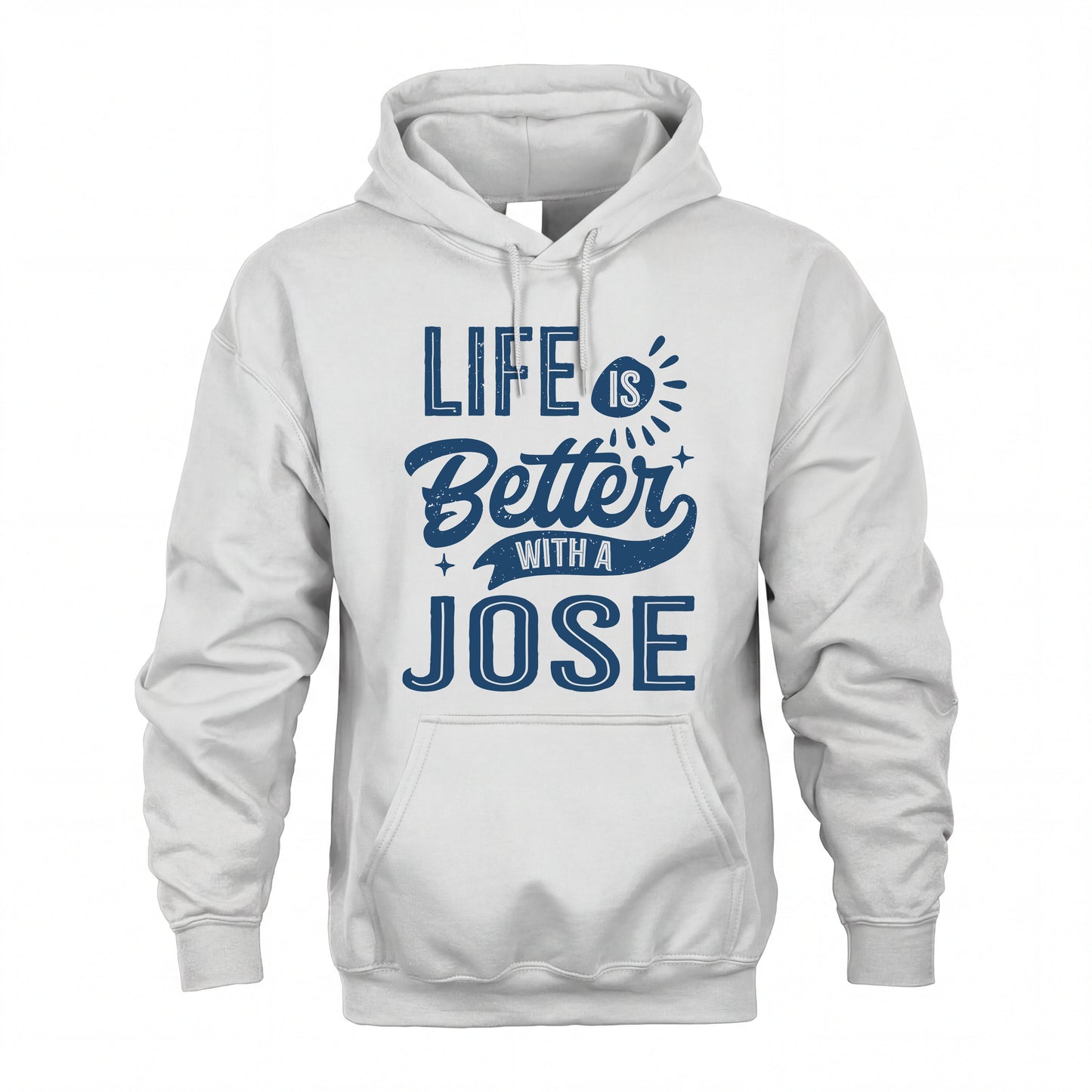 JOSE HH88-K2–Personalized Name Quote T-Shirt Life Is Better With Unisex Gift