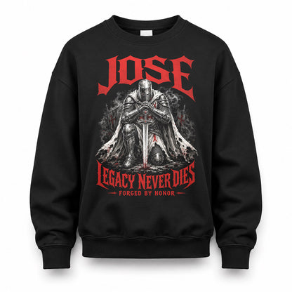 JOSE HS90-K04-109 - NAME Legacy Never Dies Forged By Honor Personalized Knight