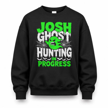 JOSH HW22-K06-109 - NAME Ghost Hunting In Progress Personalized Halloween Shirt