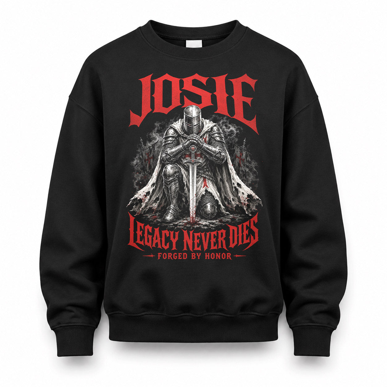 JOSIE HS90-K04-109 - NAME Legacy Never Dies Forged By Honor Personalized Knight